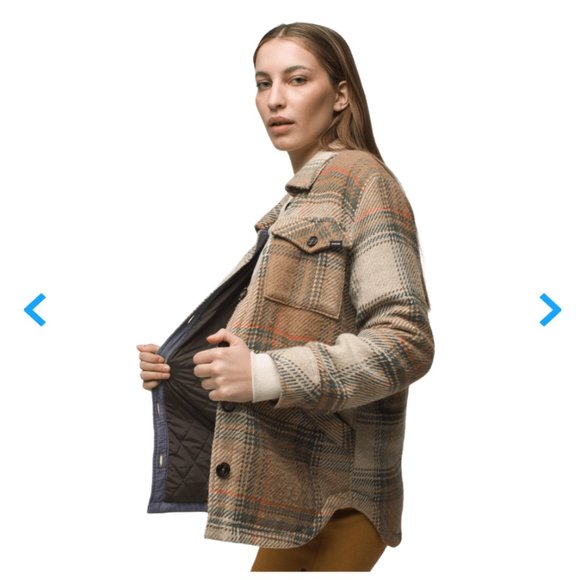 Prana Lower Falls Flannel Jacket in Rye - Picture 1 of 6